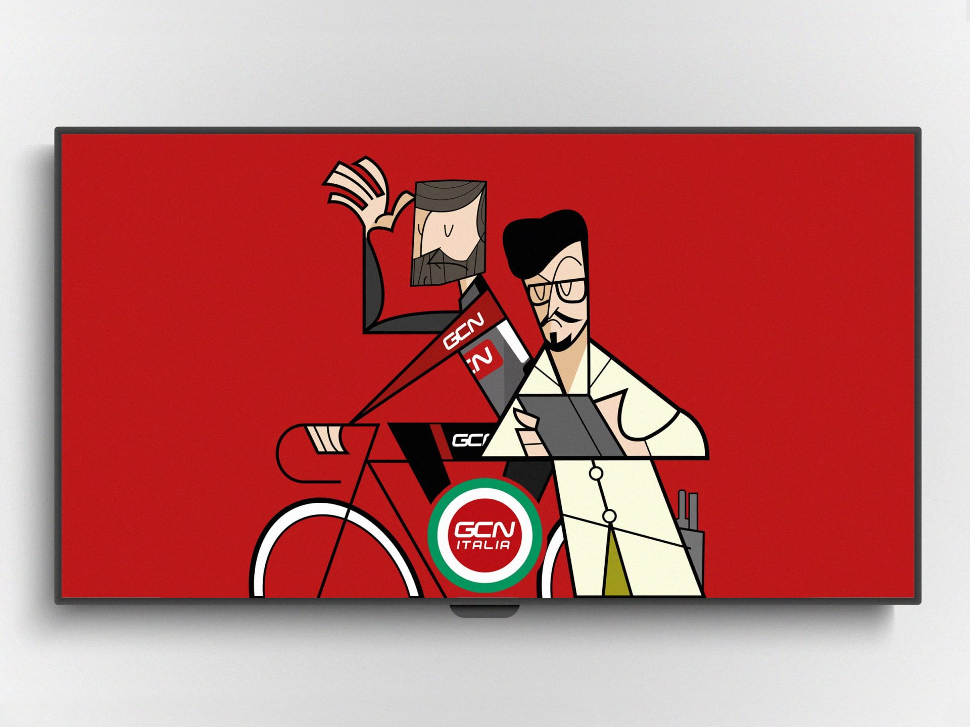 illustrazione “Telecronaca Pop” di Andrea Amoni – grafica vettoriale in stile pop